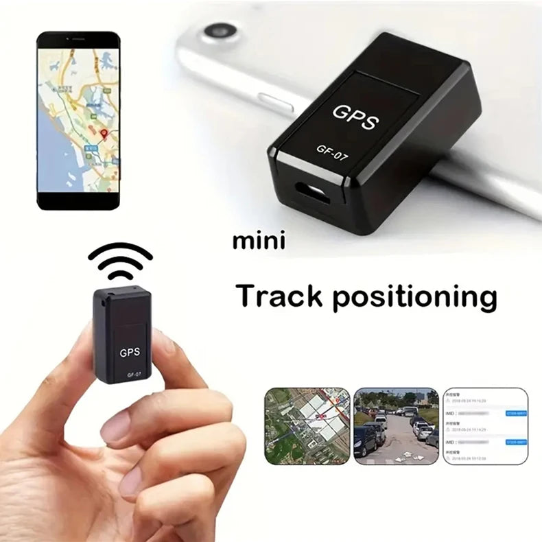 Rastreador GPS para Moto e Carro GF07 Mini Localizador Magnético para Veículos, Animais de Estimação, Crianças e Idosos - Aplicação de Localização GPS