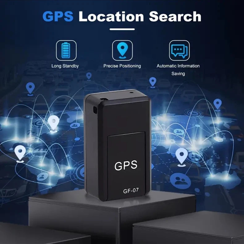 Rastreador GPS para Moto e Carro GF07 Mini Localizador Magnético para Veículos, Animais de Estimação, Crianças e Idosos - Aplicação de Localização GPS